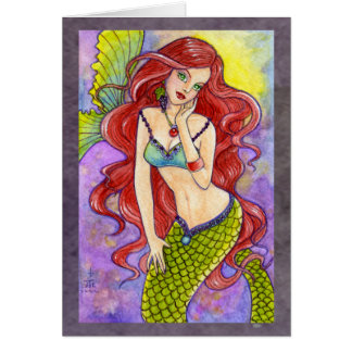 Mermaid Sea Fairy Fantasy Card by Ann Howard