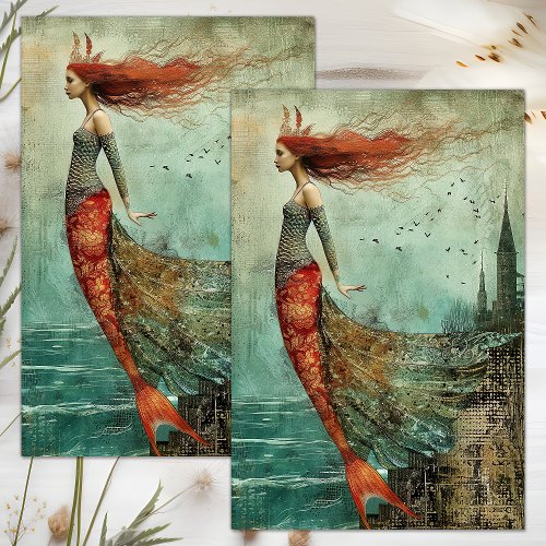 MERMAID SEA GODDESS DECOUPAGE TISSUE PAPER