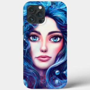 Mermaid Sea Goddess Nymph Siren Blue Underwater iPhone 13 Pro Max Case
