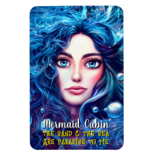 Mermaid Sea Goddess Nymph Siren Cruise Room Door Magnet
