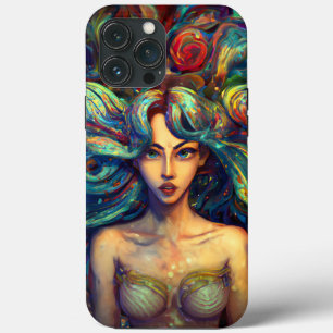Mermaid Sea Goddess Nymph Siren Underwater Art iPhone 13 Pro Max Case