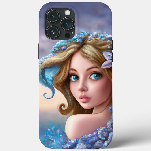 Mermaid Sea Goddess Nymph Siren Underwater Art Case-Mate iPhone Case (Back)