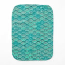 Mermaid Sea Green Scales Baby Burp Cloth Mermaid Sea Green Scales Baby Burp Cloth