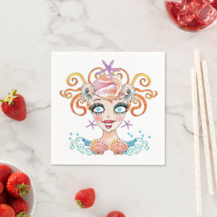 Mermaid Sea Nymph Napkins