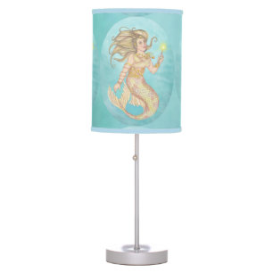Mermaid Sea Queen Fia Fantasy Table Lamp