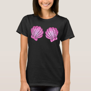 Mermaid Sea Shell Bra Costume  Seashell Halloween  T-Shirt