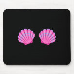 Mermaid Sea Shell Bra Halloween Costume Tee Pink S Mouse Pad