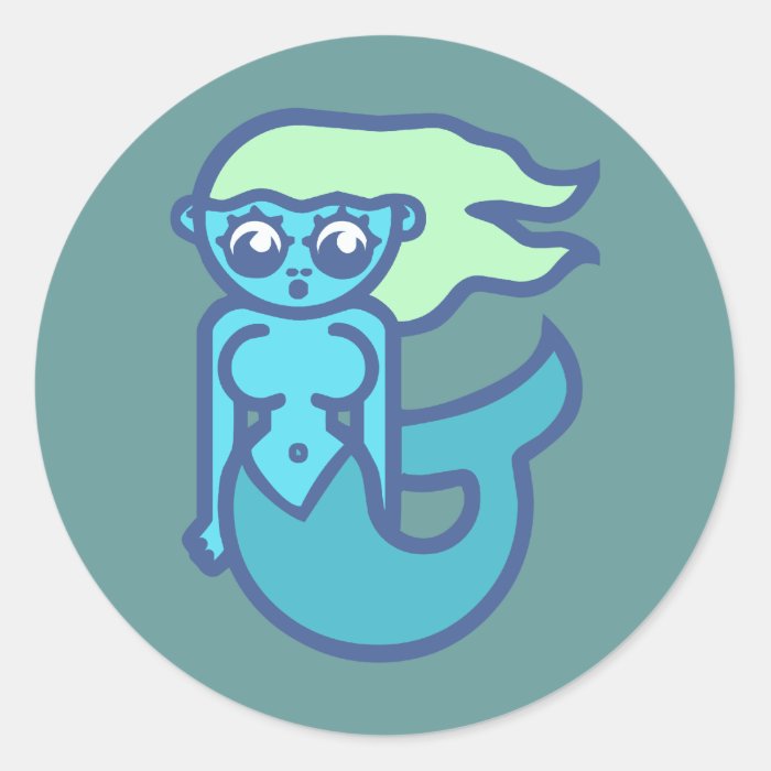 Mermaid sea virgin mermaid stickers