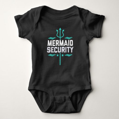 Mermaid Security Baby Bodysuit