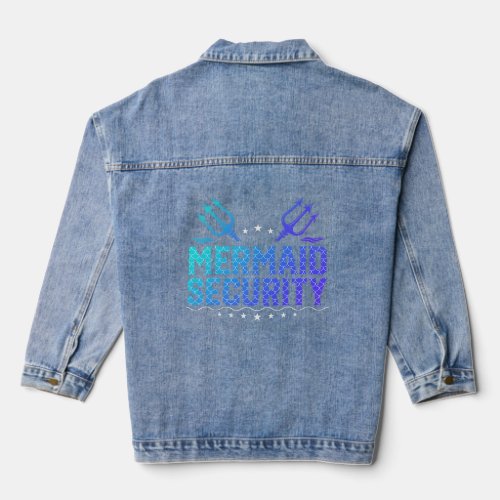 Mermaid Security  Denim Jacket