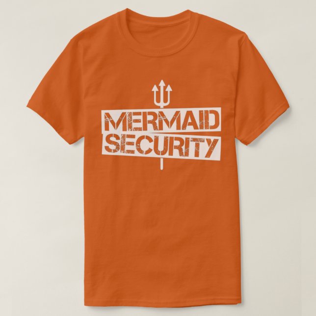 Mermaid Security Shirt Men Boys Swim Team Gift Swi (Design Front)