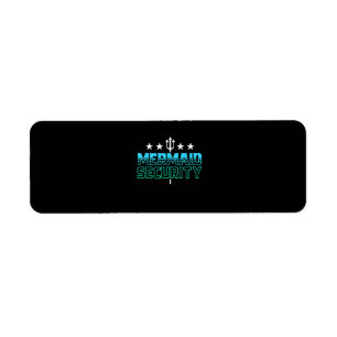 Mermaid Security Swim Team Gift Swimmer Swimming Label