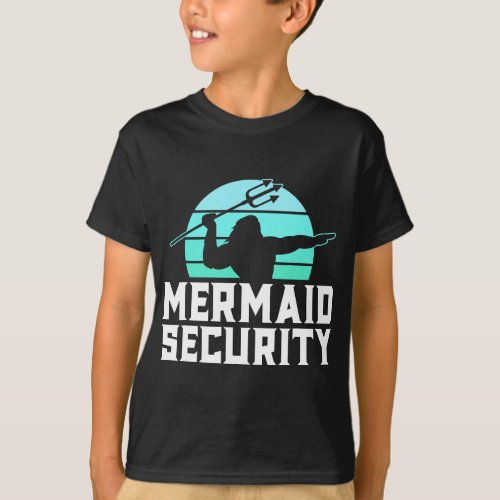 Mermaid Security Vintage Water Polo  Men Swim Gift