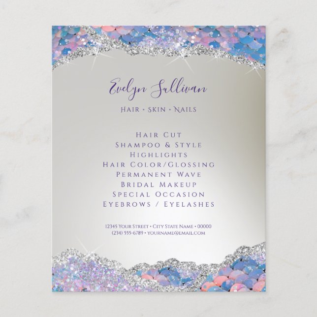 Mermaid sequin flyer (Front)