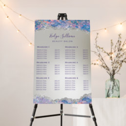 Mermaid sequin Price List Foam Board