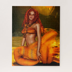 Mermaid Series "Coraleen" Fantasy Art Jigsaw Puzzle