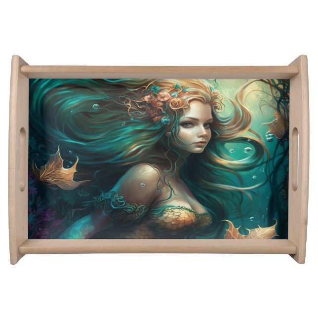 Mermaid Serving Tray. Tray (Front)
