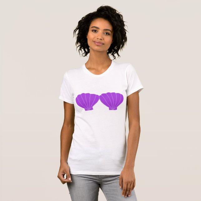 Mermaid Shell Bra T-Shirt (Front Full)