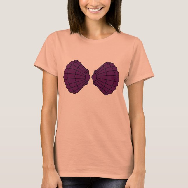 Mermaid Shells Purple T-Shirt (Front)