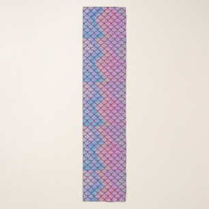 Mermaid Shimmer Scale Chiffon Scarf