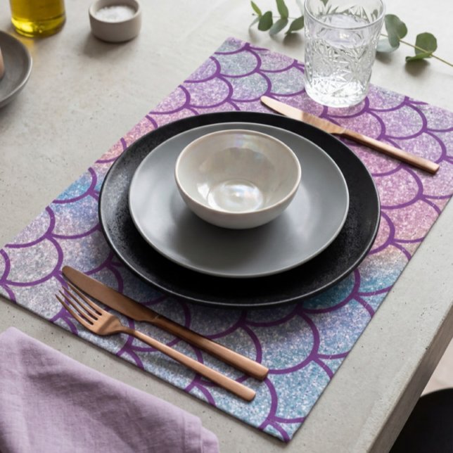 Mermaid Shimmer Scale Cloth Placemat (Creator Uploaded)