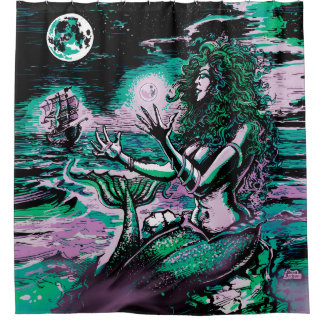 mermaid shower curtain