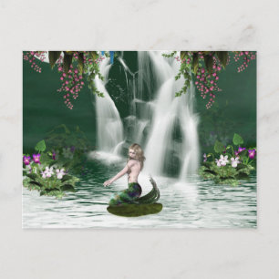 Mermaid Shower Postcard