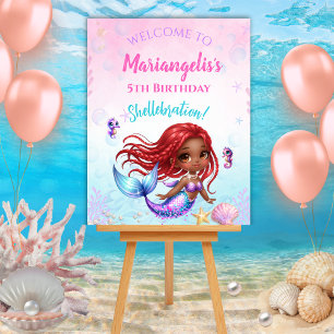 Mermaid sign - Welcome to Mermaid birthday