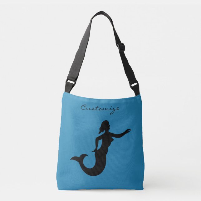 Mermaid Silhouette Thunder_Cove Crossbody Bag (Front)