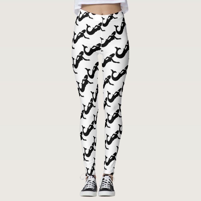 Mermaid Silhouette Thunder_Cove Leggings (Front)