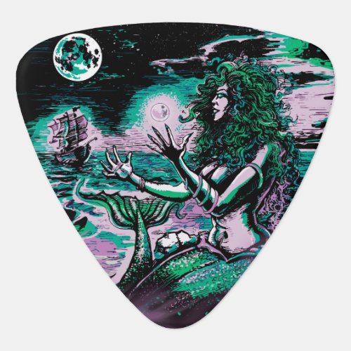 Mermaid Siren Atlantis Pearl Guitar Pick