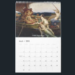 Mermaid Siren Classic Paintings Calendar<br><div class="desc">This calendar features 14 classic paintings of merfolk (mermaids, sirens, etc.) - one for each month, plus one for the front cover and the back cover. Artists include John William Waterhouse and Frederic Leighton to name a few. A nautical mermaidcore item featuring dangerous marine women. Some have fish tails, some...</div>