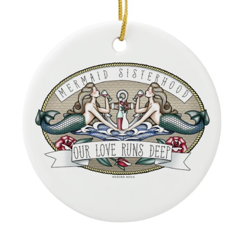 Mermaid Sisterhood - Submarine themed ornament
