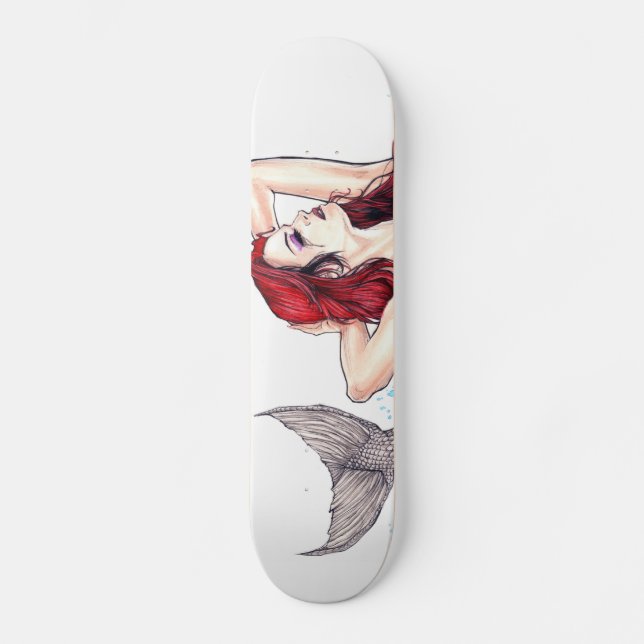 Mermaid Skateboard Deck (Front)