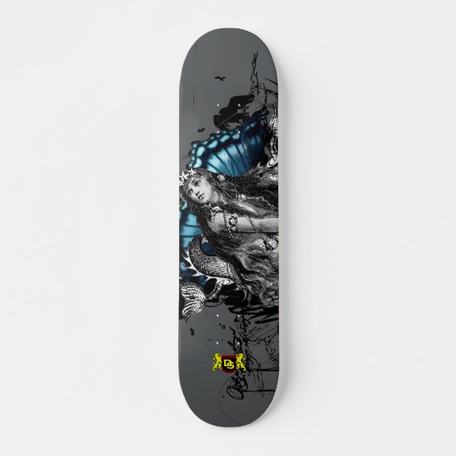 Mermaid Skateboard Deck (Front)
