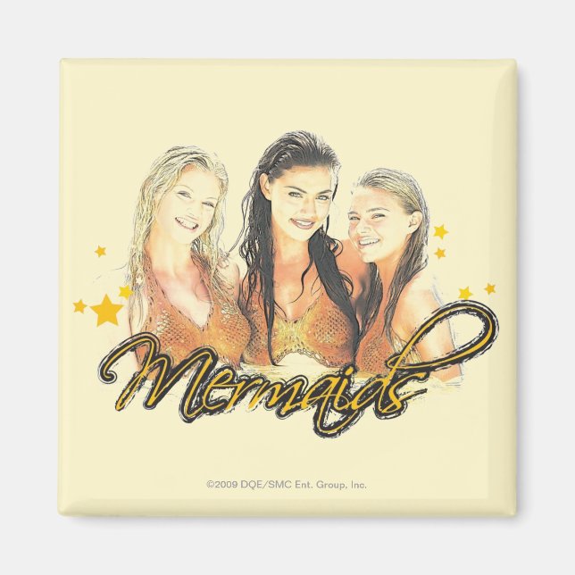 Mermaid Sketch Magnet (Front)