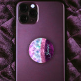 PopSockets Luxe Deco Purple Bling Pop Socket PopGrip Phone Holder Grip