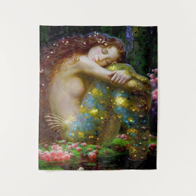 Mermaid Sleep  Tapestry (Front)