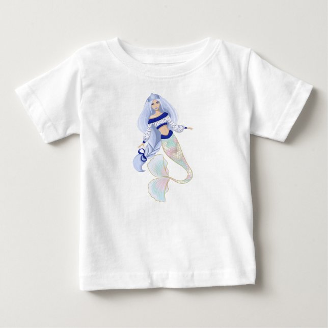 Mermaid Snow Maiden baby t-shirt (Front)