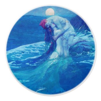 Mermaid Song Ceramic Knob by NovyNovy at Zazzle
