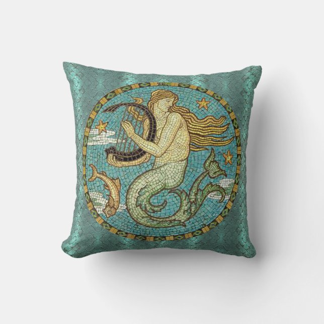 Mermaid Song Pillow (Front)
