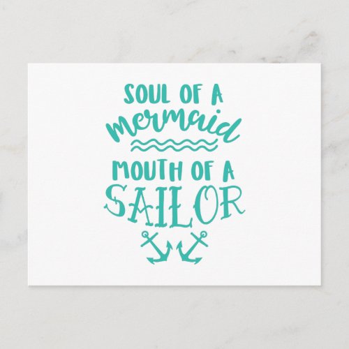 Mermaid Soul Sailor Mouth Postcard