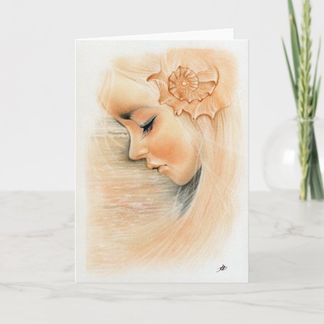 Mermaid Sounds of the Ocean Greeting Card (Front)