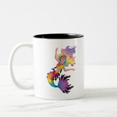 Mermaid Sparkles Two_Tone Coffee Mug