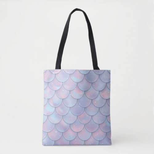 Mermaid Sparkling Scales Tote Bag