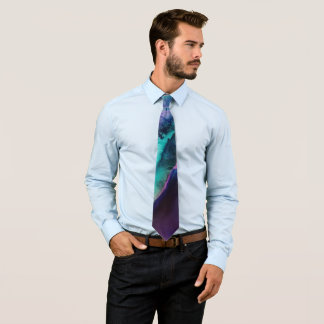 Mermaid Splash Abstract Design by Paulele Neck Tie