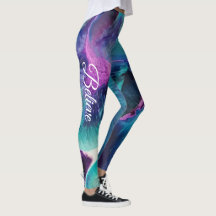 Mermaid Splash Abstract Leggings to Customize