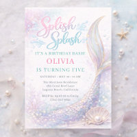 Mermaid Splish Splash 5th Birthday Bash Party