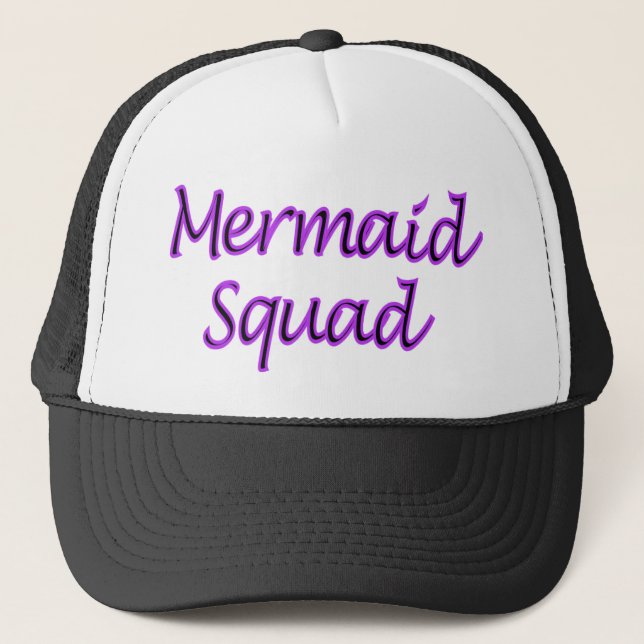 Mermaid Squad (centered) Trucker Hat (Front)