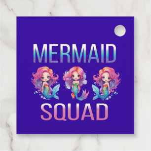 Mermaid Squad Favor Tags